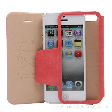 PU leather case/cover for iPhone 5/5s